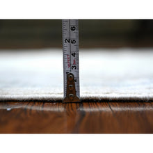 Load image into Gallery viewer, 2&#39;8&quot;x11&#39;7&quot; Timberwolf Gray, Afghan Angora Oushak With Faded Colors, Natural Dyes, 100% Wool, Hand Knotted, Runner Oriental Rug FWR444024