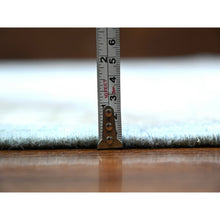 Load image into Gallery viewer, 8&#39;1&quot;x9&#39;8&quot; Beau Blue, Afghan Angora Oushak With Soft Colors Natural Dyes, Soft Wool Hand Knotted, Oriental Rug FWR444084