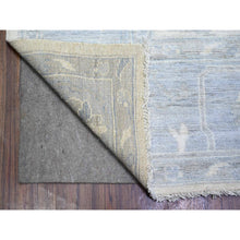 Load image into Gallery viewer, 8&#39;1&quot;x9&#39;8&quot; Ivory, Hand Knotted Afghan Angora Oushak With All Over Vines Design, Natural Dyes Extra Soft Wool, Oriental Rug FWR444090