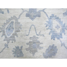 Load image into Gallery viewer, 8&#39;1&quot;x9&#39;8&quot; Ivory, Hand Knotted Afghan Angora Oushak With All Over Vines Design, Natural Dyes Extra Soft Wool, Oriental Rug FWR444090