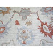 Load image into Gallery viewer, 7&#39;8&quot;x10&#39;2&quot; Ivory, Hand Knotted Afghan Angora Oushak With Soft Colors, Natural Dyes Pure Wool, Oriental Rug FWR444150