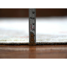 Load image into Gallery viewer, 7&#39;8&quot;x10&#39;2&quot; Ivory, Hand Knotted Afghan Angora Oushak With Soft Colors, Natural Dyes Pure Wool, Oriental Rug FWR444150