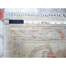 Load image into Gallery viewer, 7&#39;8&quot;x10&#39;2&quot; Ivory, Hand Knotted Afghan Angora Oushak With Soft Colors, Natural Dyes Pure Wool, Oriental Rug FWR444150
