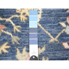 Load image into Gallery viewer, 3&#39;x9&#39;7&quot; Space Cadet, Extra Soft Wool Hand Knotted, Afghan Angora Oushak With Colorful Motifs Natural Dyes, Runner Oriental Rug FWR444738
