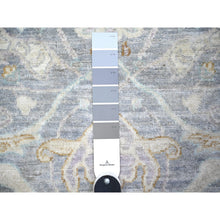 Load image into Gallery viewer, 2&#39;7&quot;x9&#39;6&quot; Aegean Blue, Finer Peshawar With All Over Design, Natural Dyes, Extra Soft Wool, Hand Knotted, Runner Oriental Rug FWR444810