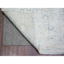 Load image into Gallery viewer, 8&#39;7&quot;x11&#39;5&quot; Timberwolf Gray, Stone Washed Peshawar With Subtle Design, Vegetable Dyes, 100% Wool, Hand Knotted, Oriental Rug FWR444864
