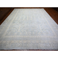 Load image into Gallery viewer, 11&#39;8&quot;x14&#39;5&quot; Beau Blue, Stone Wash Samarkand With Pomegranate Design Vegetable Dyes, Soft Wool Hand Knotted, Oversized Oriental Rug FWR444876