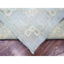 Load image into Gallery viewer, 11&#39;8&quot;x14&#39;5&quot; Beau Blue, Stone Wash Samarkand With Pomegranate Design Vegetable Dyes, Soft Wool Hand Knotted, Oversized Oriental Rug FWR444876