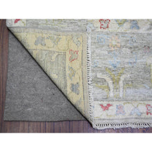 Load image into Gallery viewer, 8&#39;2&quot;x9&#39;8&quot; Goose Gray, Afghan Angora Oushak With Cypress And Willow Tree Design Natural Dyes, Soft Wool Hand Knotted, Oriental Rug FWR444948