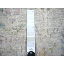 Load image into Gallery viewer, 8&#39;2&quot;x9&#39;8&quot; Goose Gray, Afghan Angora Oushak With Cypress And Willow Tree Design Natural Dyes, Soft Wool Hand Knotted, Oriental Rug FWR444948