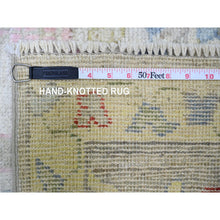 Load image into Gallery viewer, 8&#39;2&quot;x9&#39;8&quot; Goose Gray, Afghan Angora Oushak With Cypress And Willow Tree Design Natural Dyes, Soft Wool Hand Knotted, Oriental Rug FWR444948