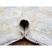 Load image into Gallery viewer, 12&#39;x17&#39;2&quot; Beige, Natural Dyes Afghan Angora Oushak with All Over Vines, Extra Soft Wool Hand Knotted, Oversized Oriental Rug FWR445002