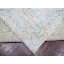 Load image into Gallery viewer, 12&#39;x17&#39;2&quot; Beige, Natural Dyes Afghan Angora Oushak with All Over Vines, Extra Soft Wool Hand Knotted, Oversized Oriental Rug FWR445002
