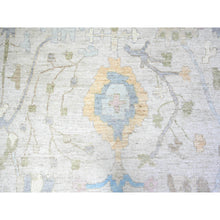 Load image into Gallery viewer, 12&#39;x17&#39;2&quot; Beige, Natural Dyes Afghan Angora Oushak with All Over Vines, Extra Soft Wool Hand Knotted, Oversized Oriental Rug FWR445002