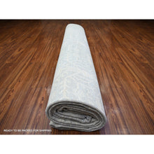 Load image into Gallery viewer, 12&#39;x14&#39;3&quot; Marian Blue, Stone Washed Peshawar Natural Dyes, Pure Wool Hand Knotted, Oversized Oriental Rug FWR445062