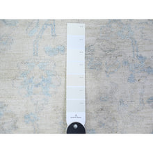 Load image into Gallery viewer, 3&#39;x5&#39; Ivory, White Wash Peshawar with Soft Colors, Vegetable Dyes, Soft Wool, Hand Knotted, Runner Oriental Rug FWR445068
