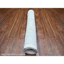 Load image into Gallery viewer, 3&#39;x5&#39; Ivory, White Wash Peshawar With Soft Colors, Vegetable Dyes, Soft Wool, Hand Knotted, Runner Oriental Rug FWR445068