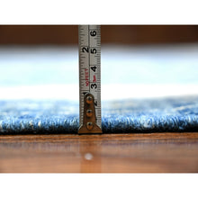 Load image into Gallery viewer, 9&#39;8&quot;x13&#39;5&quot; Steel Blue, Pure Wool Hand Knotted, Natural Dyes Finer Peshawar With Intricate Geometric Motifs, Oriental Rug FWR445086
