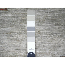 Load image into Gallery viewer, 10&#39;1&quot;x14&#39; Dark Gray, Finer Peshawar With Large Medallion Design, Natural Dyes, Pure Wool, Hand Knotted, Oriental Rug FWR445182