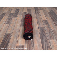 Load image into Gallery viewer, 1&#39;9&quot;x5&#39; Scarlet Red, Afghan Khamyab With Geometric Medallions Design, Soft And Velvety Wool, Hand Knotted, Natural Dyes, Short And Narrow Runner, Oriental Rug FWR4446