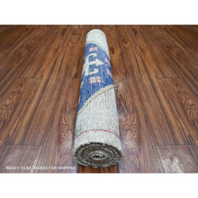 Load image into Gallery viewer, 3&#39;1&quot;x7&#39;9&quot; Tan Color, Anatolian Village Inspired With Large Design Elements And Bird Figurines Pure Wool Hand Knotted Oriental Runner Rug FWR445326