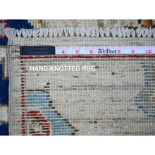 Load image into Gallery viewer, 3&#39;x10&#39; Tan Color, Anatolian Village Inspired With Large Design Elements And Bird Figurines Pure Wool Hand Knotted Oriental Runner Rug FWR445344