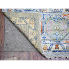 Load image into Gallery viewer, 9&#39;x11&#39;6&quot; Cloud Gray, Anatolian Village Inspired With Large Medallion Natural Dyes, Pure Wool Hand Knotted, Oriental Rug FWR445374