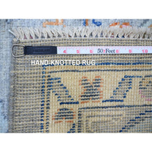 Load image into Gallery viewer, 9&#39;x11&#39;6&quot; Cloud Gray, Anatolian Village Inspired With Large Medallion Natural Dyes, Pure Wool Hand Knotted, Oriental Rug FWR445374
