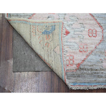 Load image into Gallery viewer, 4&#39;x6&#39; Cloud Blue, Vegetable Dyes 100% Wool, Hand Knotted Anatolian Village Inspired Geometric Medallions With Animal Figurines, Oriental Rug FWR445410