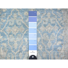 Load image into Gallery viewer, 2&#39;5&quot;x18&#39;9&quot; Sky Blue, Finer Peshawar With All Over Design, Natural Dyes, 100% Wool, Hand Knotted, Xl Runner Oriental Rug FWR445440
