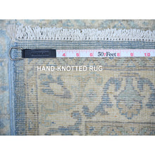Load image into Gallery viewer, 2&#39;5&quot;x18&#39;9&quot; Sky Blue, Finer Peshawar With All Over Design, Natural Dyes, 100% Wool, Hand Knotted, Xl Runner Oriental Rug FWR445440