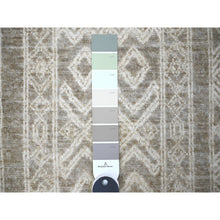 Load image into Gallery viewer, 7&#39;8&quot;x9&#39;6&quot; Taupe Brown, Vegetable Dyes Fine Peshawar With Intricate Geometric Motifs, Pure Wool Hand Knotted, Oriental Rug FWR445782