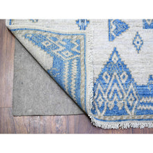 Load image into Gallery viewer, 6&#39;x8&#39;10&quot; Ivory, Fine Peshawar With Intricate Geometric Motifs Natural Dyes, Soft Wool Hand Knotted, Oriental RugFWR445788