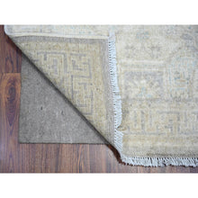 Load image into Gallery viewer, 2&#39;9&quot;x18&#39;6&quot; Light Gray, White Wash Peshawar Large Medallions Design, Natural Dyes, Pure Wool, Hand Knotted, Xl Oriental Rug FWR445830