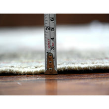Load image into Gallery viewer, 9&#39;10&quot;x13&#39;8&quot; Cloud Gray, Fine Peshawar With Intricate Geometric Motifs Vegetable Dyes, Extra Soft Wool Hand Knotted, Oriental Rug FWR445974