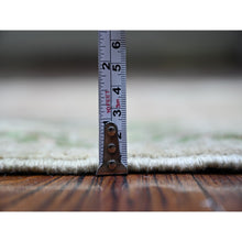 Load image into Gallery viewer, 3&#39;4&quot;x4&#39;10&#39; Laurel Green, Afghan Peshawar With Birds Of Paradise Design, Abrash, Vegetable Dyes, Soft Wool, Hand Knotted, Oriental Rug FWR446082