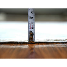 Load image into Gallery viewer, 2&#39;7&quot;x10&#39; Daisy White With Goose Gray, Extra Soft Wool, Hand Knotted, Washed Out Peshawar With Faded Colors, Vegetable Dyes, Runner Oriental Rug FWR446226