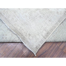 Load image into Gallery viewer, 9&#39;9&quot;x14&#39; Battleship Gray, Soft Wool, White Wash Peshawar With Faded Design, Natural Dyes, Hand Knotted, Oriental Rug FWR446676