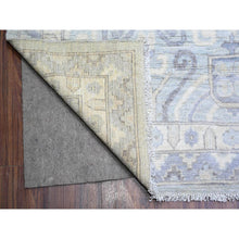 Load image into Gallery viewer, 11&#39;10&quot;x16&#39;3&quot; Chrome Gray, 100% Wool, Khotan Design Hand Knotted, Natural Dyes, White Wash Peshawar with Faded Colors, Oversized Oriental Rug FWR446790