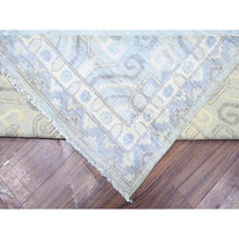 Load image into Gallery viewer, 11&#39;10&quot;x16&#39;3&quot; Chrome Gray, 100% Wool, Khotan Design Hand Knotted, Natural Dyes, White Wash Peshawar with Faded Colors, Oversized Oriental Rug FWR446790