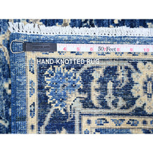 Load image into Gallery viewer, 2&#39;10&quot;x4&#39;8&quot; Boeing Blue, Hand Knotted, Vegetable Dyes, Extra Soft Wool, Peshawar All Over Mahal Design, Xl Runner Oriental Rug FWR446838