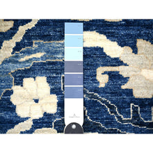 Load image into Gallery viewer, 8&#39;2&quot;x9&#39;8&quot; Byzantine Blue, Peshawar With Mahal Design, Organic Wool, Hand Knotted, Oriental Rug FWR447042