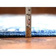 Load image into Gallery viewer, 8&#39;2&quot;x9&#39;8&quot; Byzantine Blue, Peshawar With Mahal Design, Organic Wool, Hand Knotted, Oriental Rug FWR447042