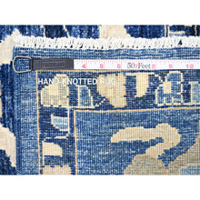Load image into Gallery viewer, 8&#39;2&quot;x9&#39;8&quot; Byzantine Blue, Peshawar With Mahal Design, Organic Wool, Hand Knotted, Oriental Rug FWR447042