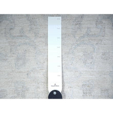 Load image into Gallery viewer, 3&#39;x9&#39;4&quot; Feather White, White Wash Peshawar with Faded Colors Vegetable Dyes, Soft Wool Hand Knotted, Runner Oriental Rug FWR447060