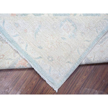 Load image into Gallery viewer, 8&#39;x9&#39;7&quot; Cadet Gray, Finer Peshawar With Faded Colors, Vegetable Dyes, Extra Soft Wool, Hand Knotted, Oriental Rug FWR447090