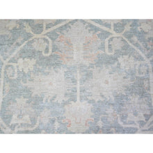 Load image into Gallery viewer, 8&#39;x9&#39;7&quot; Cadet Gray, Finer Peshawar With Faded Colors, Vegetable Dyes, Extra Soft Wool, Hand Knotted, Oriental Rug FWR447090