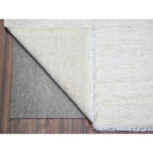 Load image into Gallery viewer, 8&#39;9&quot;x11&#39;9&quot; Retro White With Cloud Gray, Washed Out Peshawar With Faded Colors, Natural Dyes, Soft Wool, Hand Knotted, Oriental Rug FWR447096