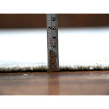 Load image into Gallery viewer, 8&#39;9&quot;x11&#39;9&quot; Retro White With Cloud Gray, Washed Out Peshawar With Faded Colors, Natural Dyes, Soft Wool, Hand Knotted, Oriental Rug FWR447096