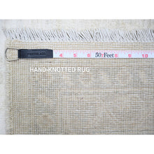 Load image into Gallery viewer, 8&#39;9&quot;x11&#39;9&quot; Retro White With Cloud Gray, Washed Out Peshawar With Faded Colors, Natural Dyes, Soft Wool, Hand Knotted, Oriental Rug FWR447096